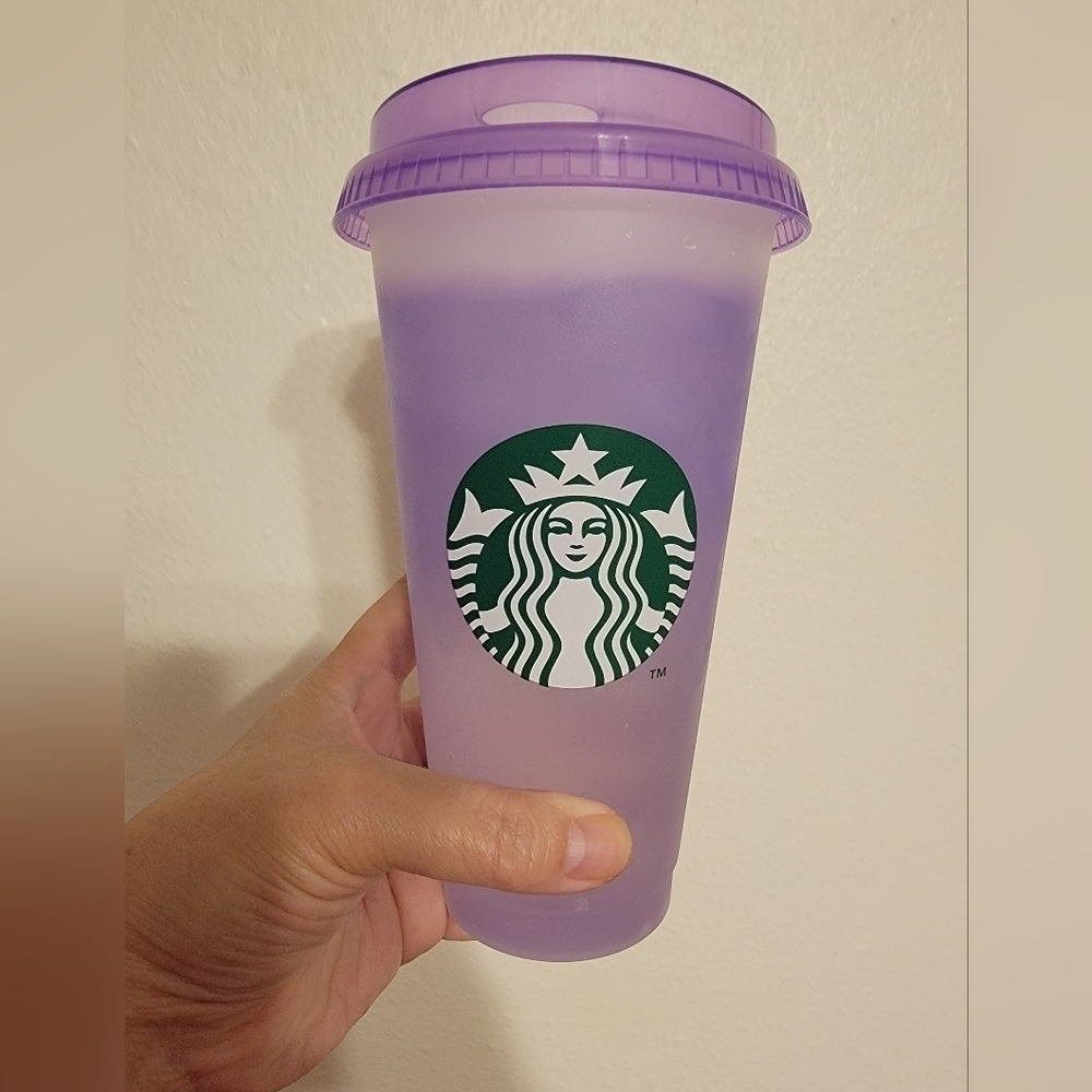NWOT Starbucks 2024 White Frosted Reusable Color Changing Venti Tumbler … - Picture 5 of 7